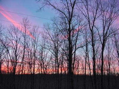 winter sunset