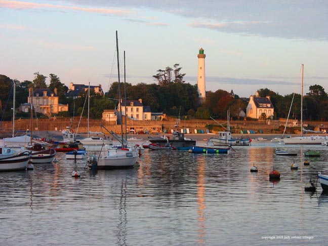 sunset harbor, benodet