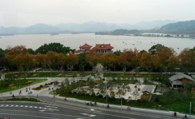 View of West Lake from our Hotel