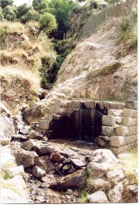 The Inca baths of Intihuatana