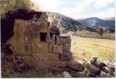 Inca ruins at Intihuatana