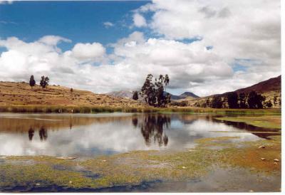 The superb location of the Intihuatana Inca baths
