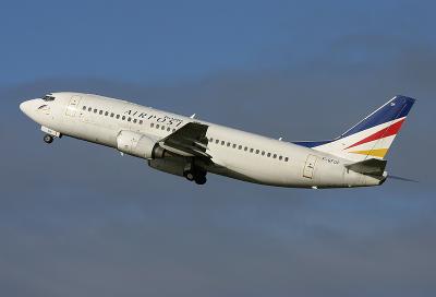 French Charter Airline Europe Airpost B737 enroute to Paris CDG