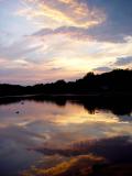 Lake at sunset.
