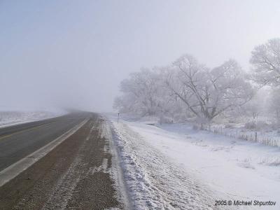 Driving Winter Highway