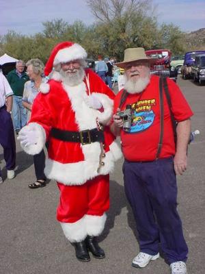 Santa and Bob Myers