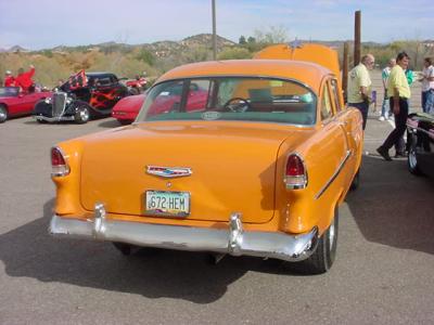 orange 55 Chevy