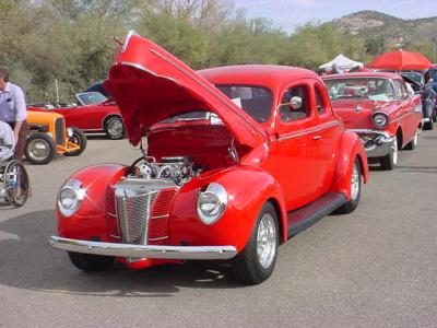 red Ford 5 window