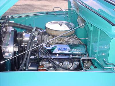 Ford 312 V8 pickup custom car show Wickenburg Arizona