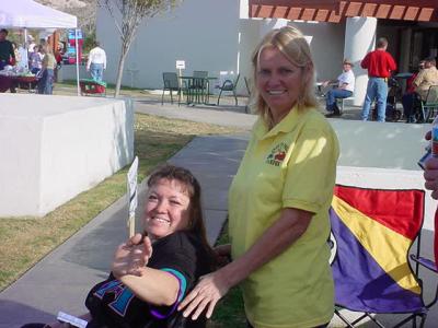 Tammy White [RWCA Inc.] and Judy Nolte [Over the Hill Gang Phx.]