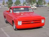 beautiful red Chevy pickup