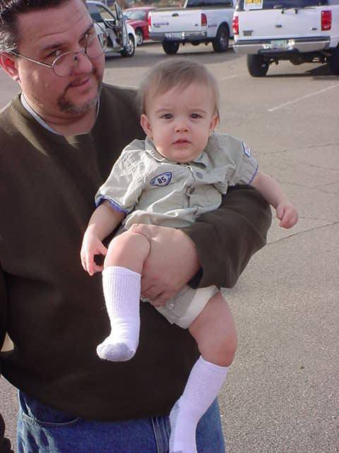 spectators at the car show