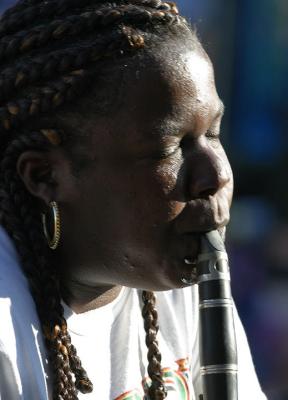 Woman with clarinet