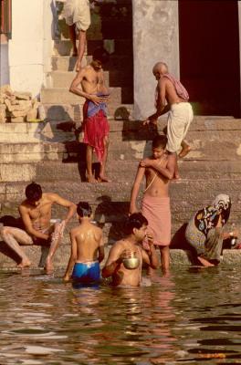 Bathing in the Ganges