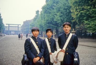 Three high-school boys