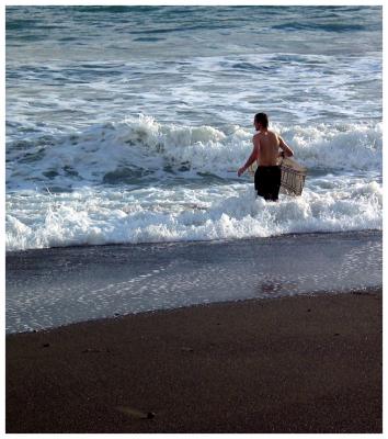 Steve in the surf