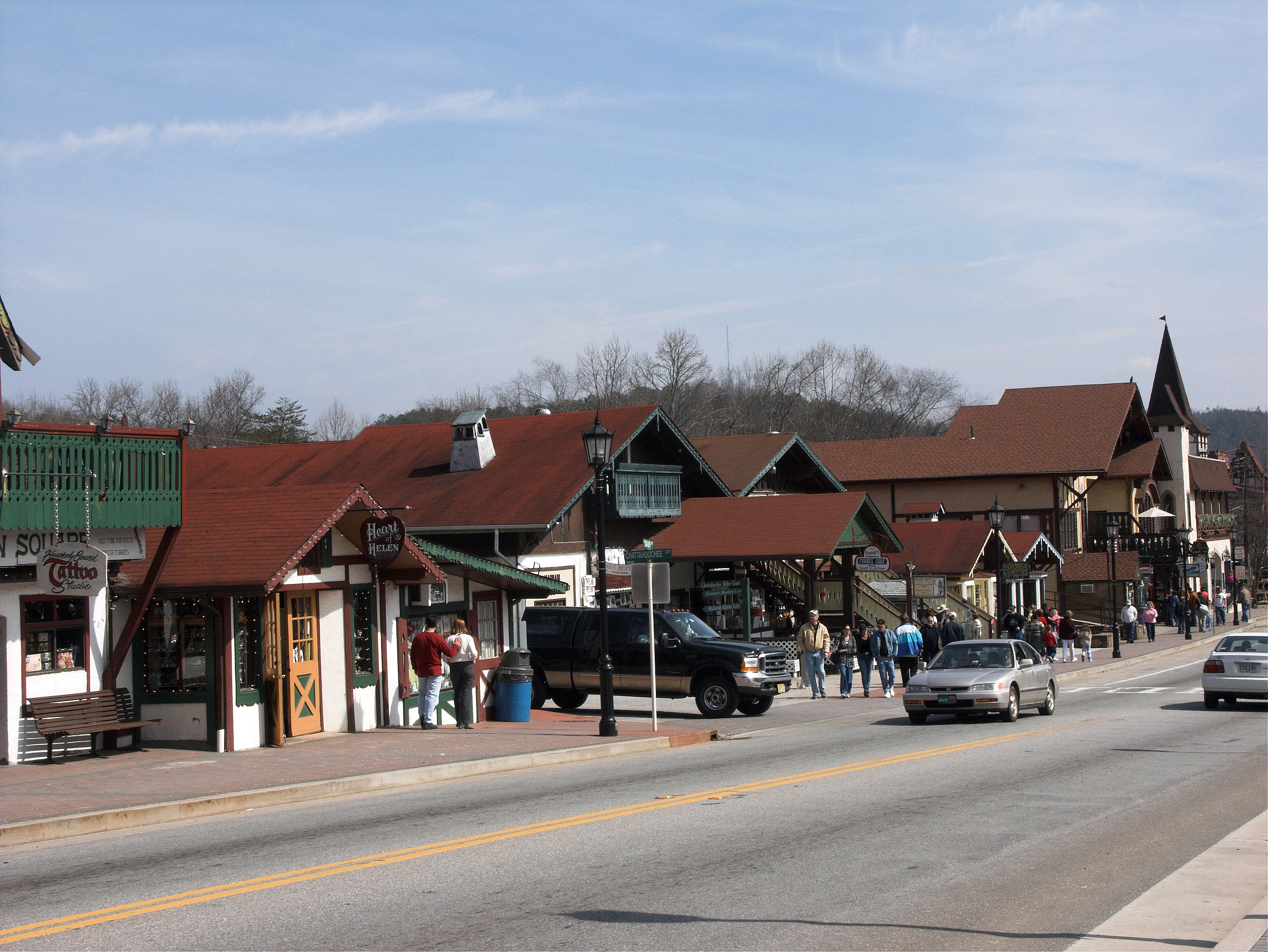 Main street shops