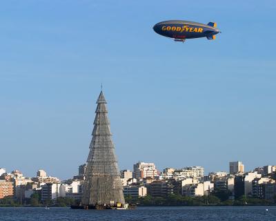 O Dirigível da Goodyear