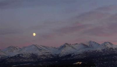 020_030 Moon at Sunset over Chugach