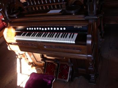 Organ inside Blooming Grove Dunkard Church & Meeting House