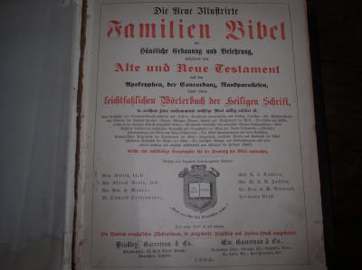 Old German Bible inside the Blooming Grove Dunkard Church