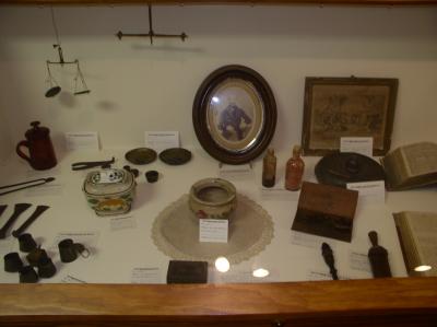 Picture from inside Blooming Grove Historical Society Museum and Dunkard Meeting House