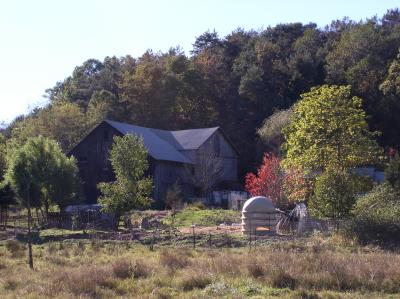Old barn on Johann Georg and Catherine Waltz farm on Mill Creek (known as Mill Creek Waltz's as opposed to Mountain Waltz's)