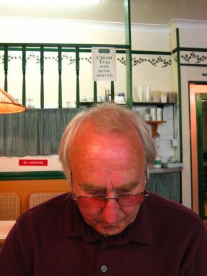 Inside the Oggie, Oggie Cornish Pie Shop, Truro, June 2003