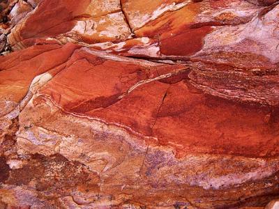 Colored rock