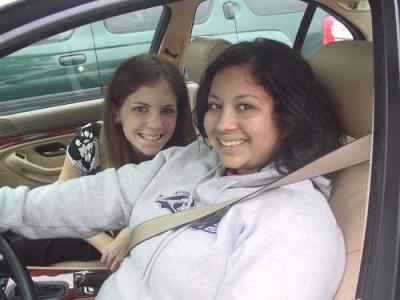 6-Ixchel and her friend in the bmw