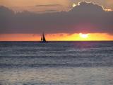 Sails in the sunset