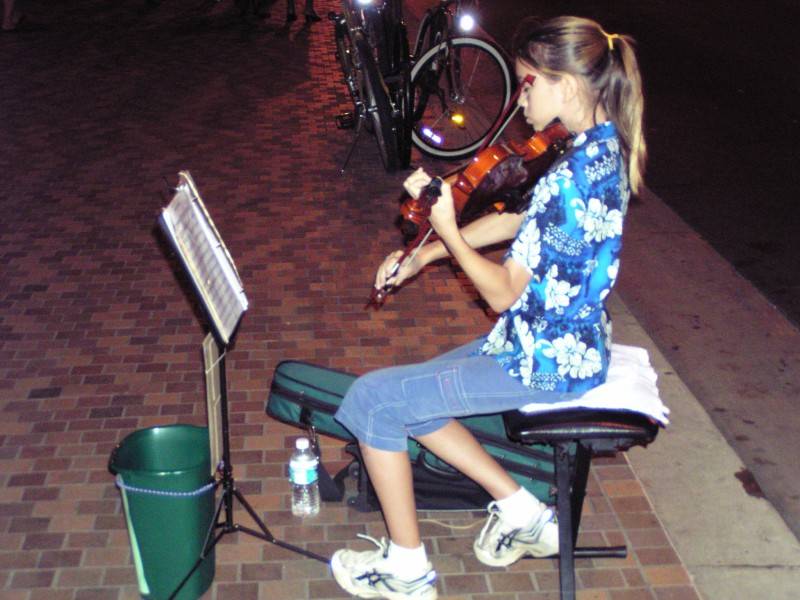 A young violin virtuoso