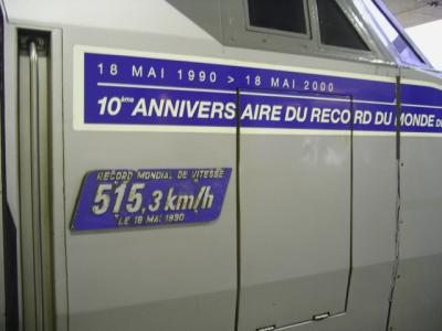 TGV speed record holder