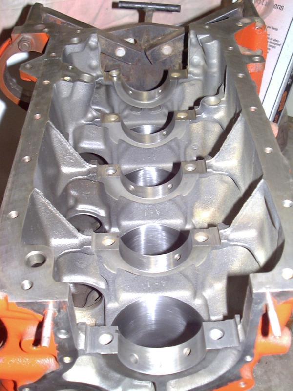 view of main bearing journals