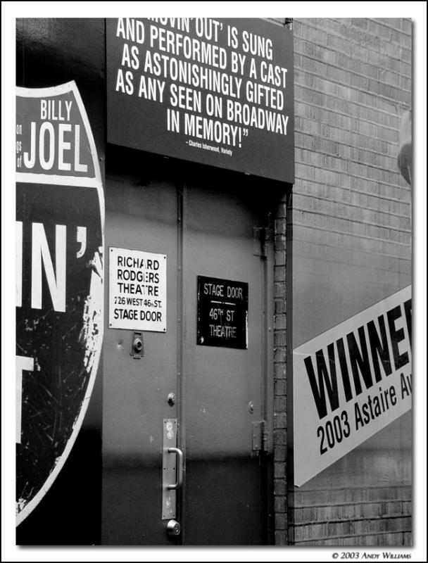 <b>stage door</b> <br> <font size=1> by andy</font></p>