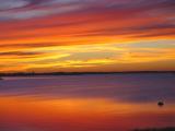 Fall sunset...view from my backyard. By Lvesque.