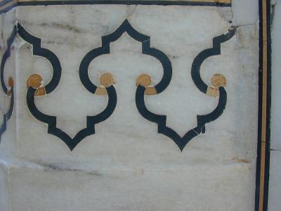 Agra, Taj Mahal, Wall detail