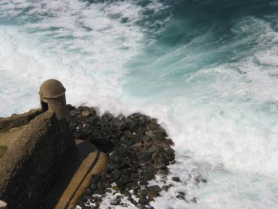 Waves at Fort San Cristobal