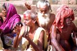 People in front of temple