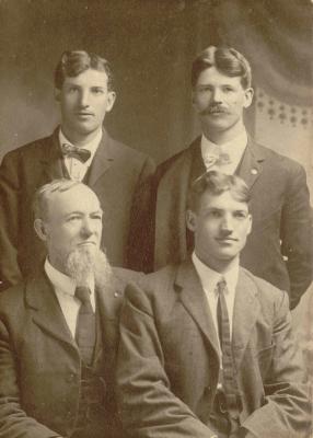 Clockwise from top right: Eugene Ward, Lloyd Ward, William R. Ward and William R. Ward