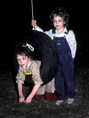 Rebecca (standing) and PJ