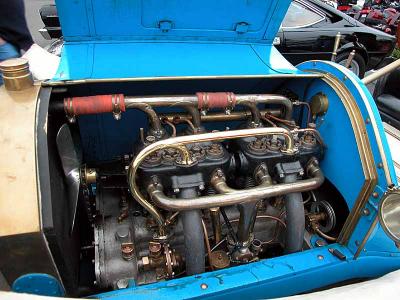 1911 SPO (French) engine compartment