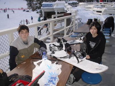Ashley & Jace taking a break