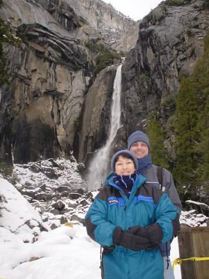 Sheralyn & Joe  near lower Yosemite Falls