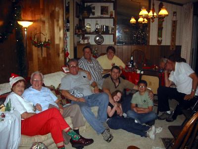 Grandpa Roy, Dad, Uncle Bill, me, the kids and Uncle Roy