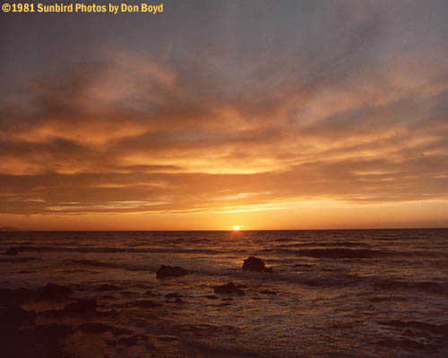 Sunset over the Tasman Sea, Paraparaumu, North Island