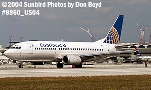Continental Airlines B737-3TO N17326 aviation stock photo #8860