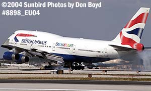 British Airways B747-436 G-BNLA Dreamflight airliner aviation stock photo #8898