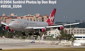 Virgin Atlantic B747-4Q8 G-VFAB Lady Penelope airliner aviation stock photo #8916