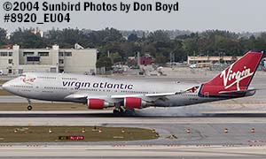 Virgin Atlantic B747-4Q8 G-VFAB Lady Penelope airliner aviation stock photo #8920